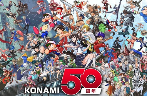 コナミの50周年記念求人情報ページにコナミゲームキャラ大集合 スネーク ゴエモン 愛花 幻水 Anubisなどなど はちま起稿