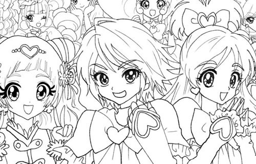 ﾋｴｯ しょこたんが描いたプリキュア集合イラストを自動着色サイトで着色してみた結果ｗｗｗｗｗ はちま起稿