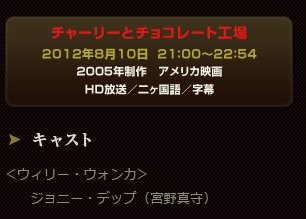 11月13日 金 放送の チャーリーとチョコレート工場 ウィリー ウォンカの吹き替えは宮野真守さん 劇場版とは違う雰囲気になってるぞ はちま起稿