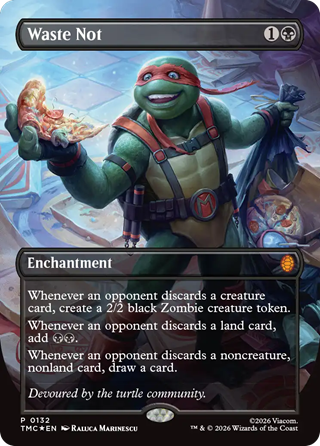 【ピザバンドル】食物連鎖／統率者の板金鎧　2枚セット　MTG MTG x TMNT・Pizza Bundleプロモ】 ・《暗黒の儀式/Dark Ritual
