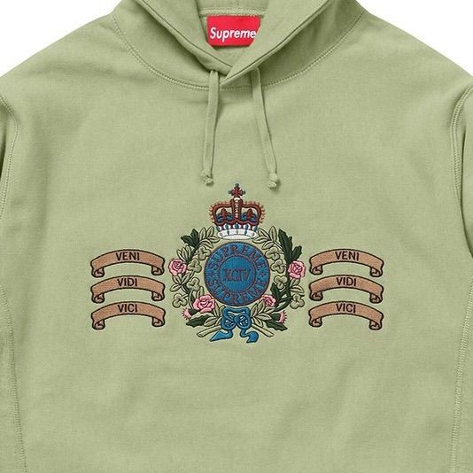 [美品] Supreme Crest Hooded Sweatshirt