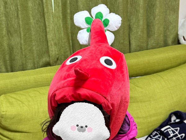 ピクミンなりきり帽子 （クレーンゲーム☆娘念願のピクミンなりきり 
