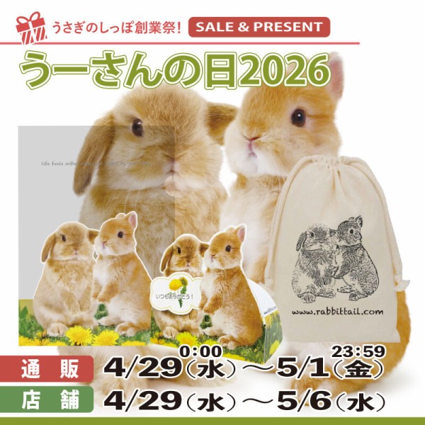 うーさんの日セール始まりました！！ : うさぎブログ うさぎのしっぽ