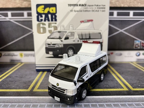 EraCAR 1/64 65 TOYOTA HIACE JAPAN Police Van トヨタ ハイエース
