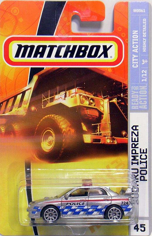 MATCHBOX/マッチボックス #45 SUBARU IMPREZA POLICE/スバル