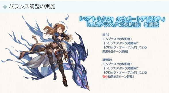 グラブル ベアトリクスのバランス調整 ヒゲ坊主のグラブルblog