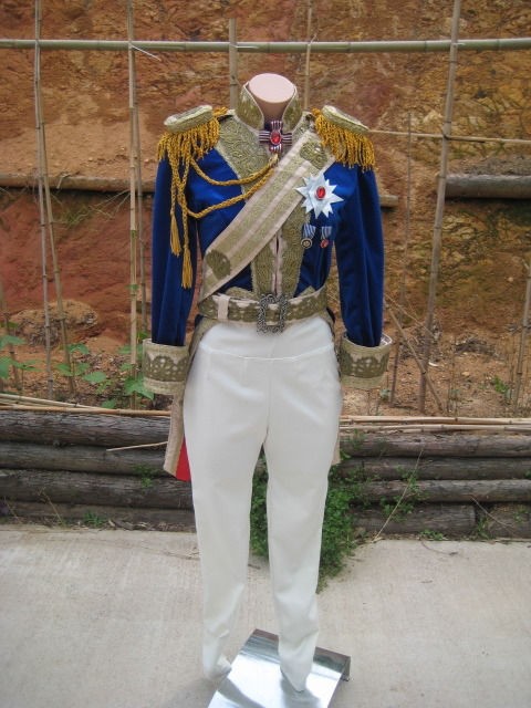 ベルサイユのばら オスカル フランソワ ド ジャルジェ 青軍服 ヒゲタス衣装