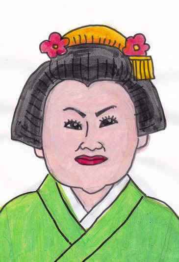 似顔絵 天童よしみ アアト日曜画家