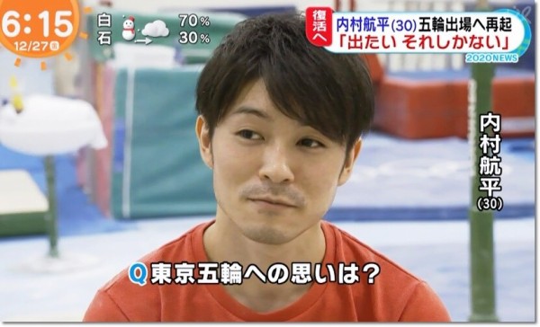 2124 ニュースレポ 内村航平選手 東京五輪への決意 出たい それしかない オーストラリア合宿 練習公開 ニュースレポ 19 12 27 ヒカル こころのブログ 内村航平history