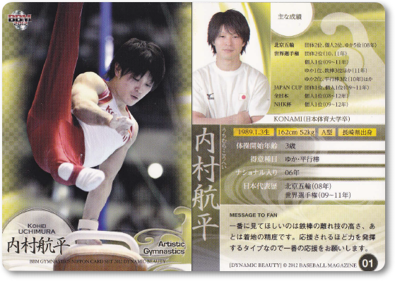 2015 体操NIPPON 内村航平 白井健三 直筆サインカード 465】《追記：パッケージ＆入荷予定日》体操NIPPON BBMカード