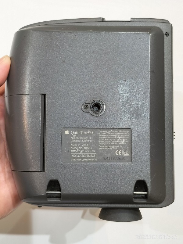 1994/平成6/Apple/QuickTake 100/アップル初のデジタルカメラ/生産は