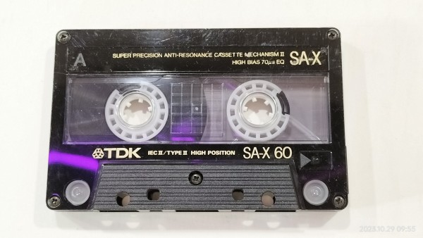 1987/昭和62/TDK/SA-X 60/カセットテープ/ハイポジション/四代目SA-X/ : Extinct Media Museum |  絶滅メディア博物館