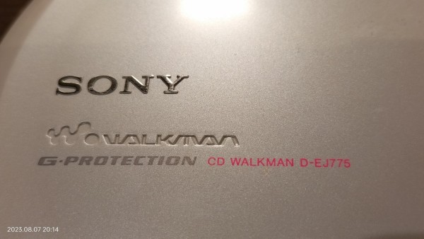 2002/平成14/SONY/D-EJ775/CD WALKMAN/ポータブルCDプレーヤー/単3電池