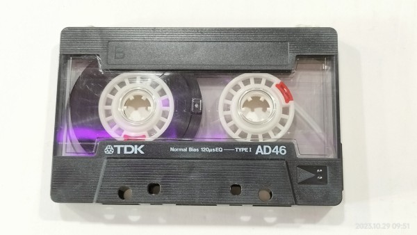 1986/昭和61/TDK/AD 46/カセットテープ/ノーマルポジション/五代目AD