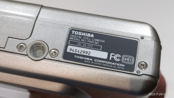 1998/平成10/TOSHIBA/PDR-M1/Allegretto M1/アレグレットM1/150万画素