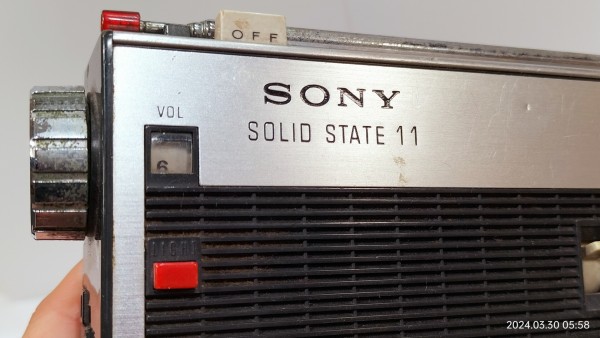 1967/昭和42/SONY/TFM-110F/FM/SW/MW/SOLUD STATE 11/12 TRANSISTOR/単