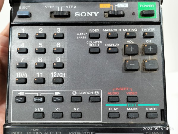 1986/昭和61/SONY/RMT-142/HF-900 MKⅡ専用リモコン/WIRELESS