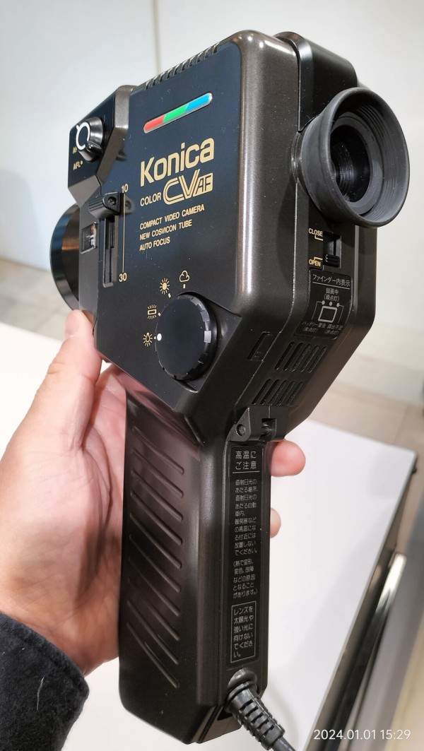 1985/昭和60/Konica/CV-600/当時世界最小のビデオカメラ/デッキ別