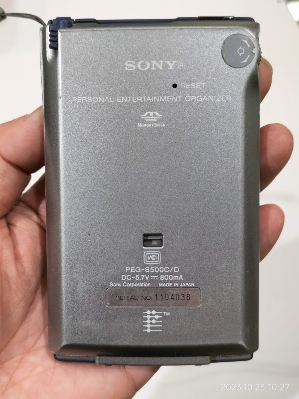 SONY CLIE クリエ PEG-S500C Palm 美品 2000/平成12/SONY/PEG-S500C/CLIE/初代クリエ/PalmOS3.5/256色