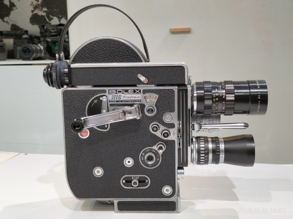 1956/昭和31/Bolex/H-16 REFLEX/16mm Film Camera/3本ターレット/ゼンマイ式/ : Extinct Media  Museum | 絶滅メディア博物館