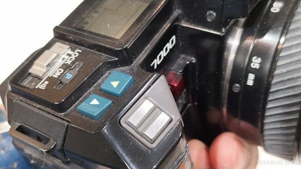一眼レフカメラ MINOLTA レア物 ミノルタ 骨董品 大阪万博の時のカメラ 1985/昭和60/MINOLTA/α-7000/ミノルタ/アルファ/世界初の本格的
