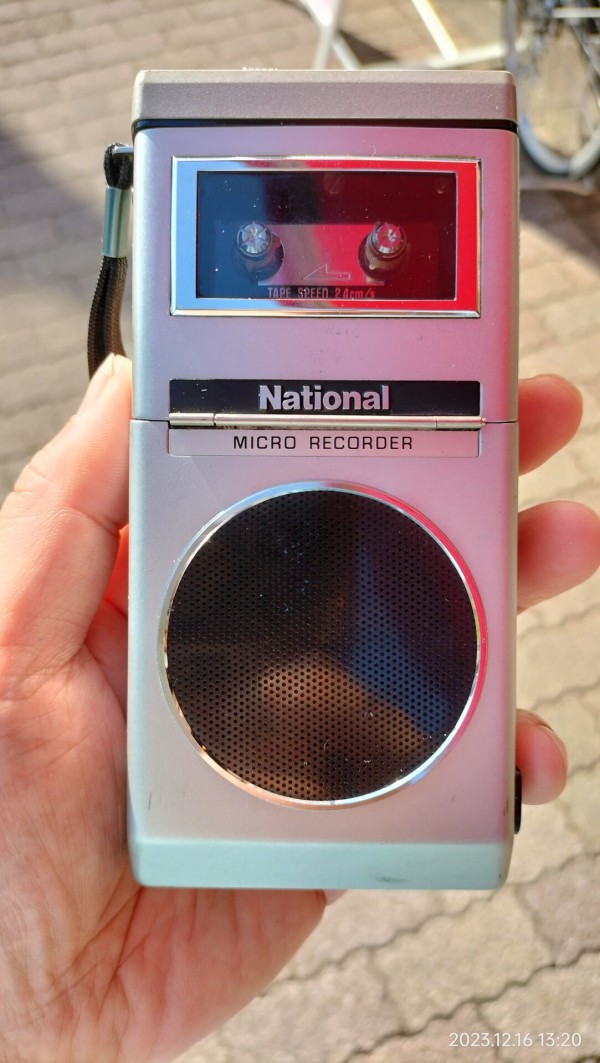 1975/昭和50/National/Panasonic/RQ-160/MICRO RECORDER/マイクロカセットレコーダー/ : Extinct  Media Museum | 絶滅メディア博物館