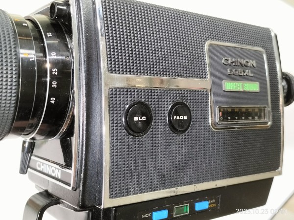 ビデオカメラ CHINON DIRECT SOUND 1974/昭和49/CHINON/505XL DIRECT SOUND/同録タイプ/グリップ一