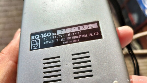 1975/昭和50/National/Panasonic/RQ-160/MICRO RECORDER 1975/昭和50/National/Panasonic/RQ-160/MICRO RECORDER