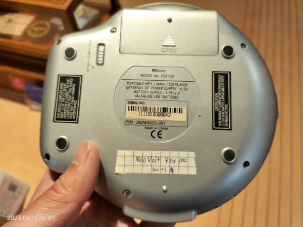 2001/平成13/Rio/volt/PSX100/MP3対応CDプレイヤー : Extinct Media