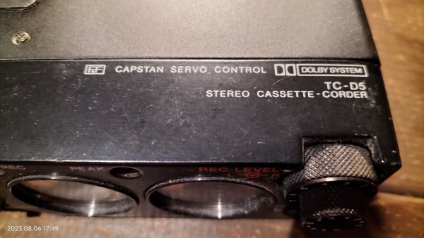 1978/昭和53/SONY/TC-D5/カセットデンスケD5/DOLBY NR/Bタイプ/Fe-Cr