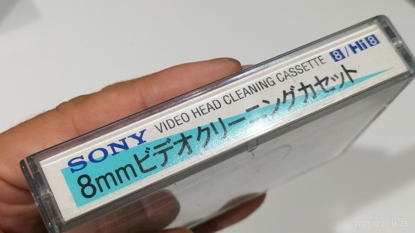 年代調査中/SONY/V8-25CLH/8ミリビデオ用ヘッドクリーニングテープ