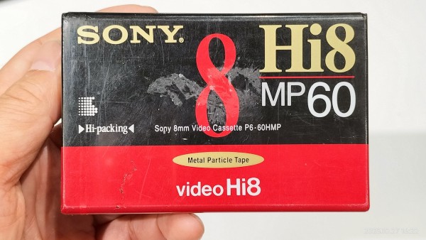 年代調査中/SONY/P6-60HMP/Hi8 MP60/video Hi8/8ミリビデオテープ/60分
