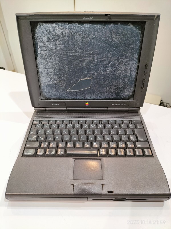 1996/平成8/Apple/PowerBook 1400cs/BookCover/PowerPC603e/11.3インチ