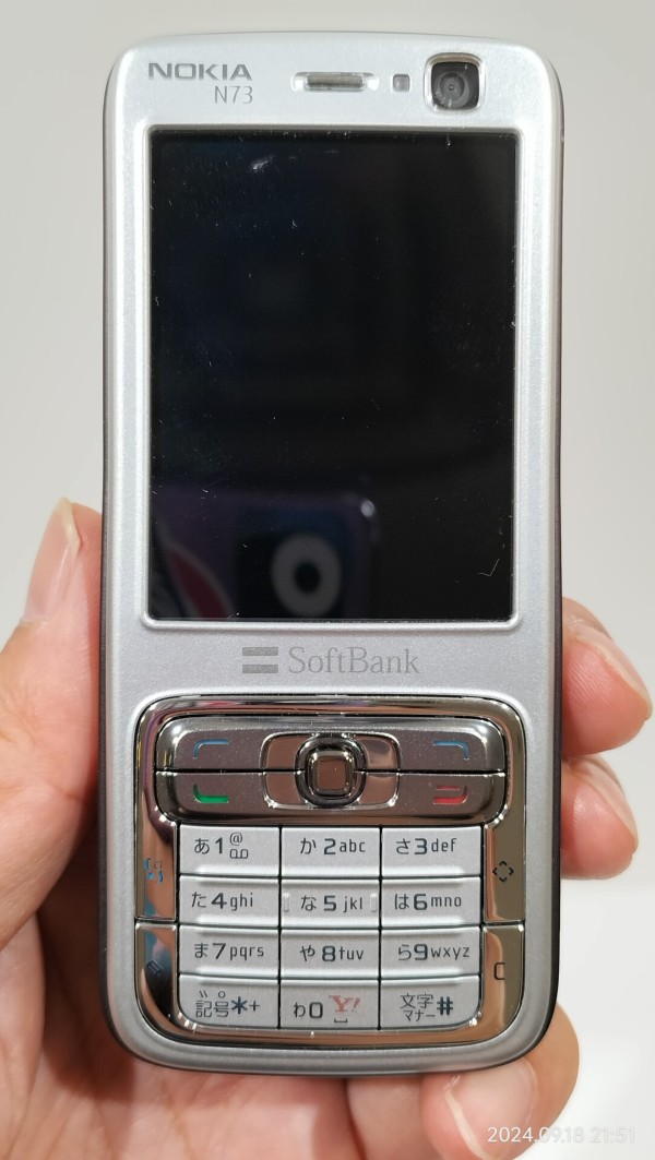 2007/平成19/NOKIA/705NK/SoftBank/Carl Zeiss/Symbian OS/GSM/320万
