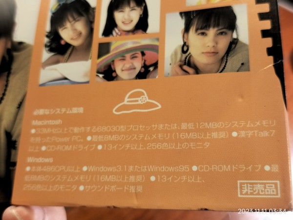 1996/平成8/HEWLETT PACKARD/渋谷琴乃の夏休み/販促CD-ROM