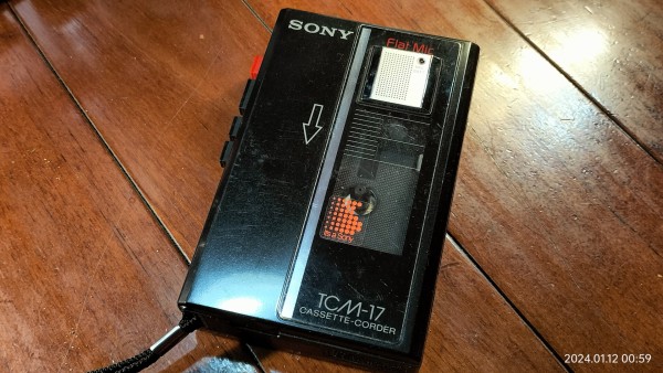 1987/昭和62/SONY/TCM-17/CASSETTE-CORDER/Flat Mic/ソニー/カセットコーダー/フラットマイク/ :  Extinct Media Museum | 絶滅メディア博物館