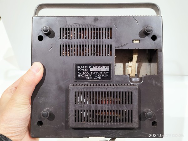 1965/昭和40/SONY/TC-123/TAPECORDER/SONY-O-MATIC/3 inch reel/ソニー