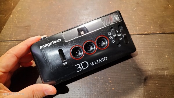 未使用　ImageTech 3D Wizard 35mm 3D フィルム　カメラ 調査中/ImageTech/3D Wizard/35mm Film 3D Camera/3眼式立体