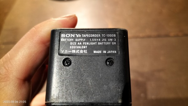 1972/昭和47/SONY/TC-1000B/CASSETTE-CORDER/マイクインマチック