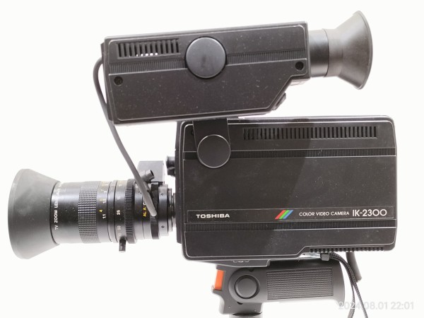 【昭和レトロ】 動作OK 顕微鏡ビデオカメラ 東芝 IK-2300 レンズ付 昭和レトロ】 動作OK 顕微鏡ビデオカメラ 東芝 IK-2300 レンズ付