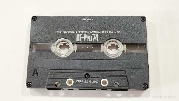 1990/平成2/SONY/HF-Pro 74/カセットテープ/ノーマルポジション