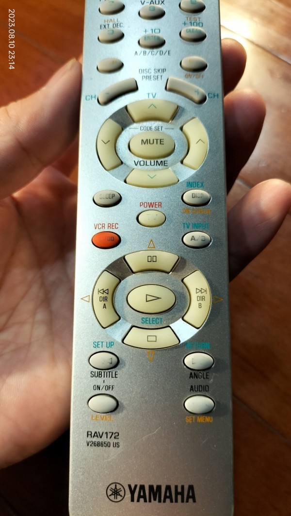 [4192] YAMAHA ヤマハ オーディオ用 リモコン FSR51WY57790専用リモコン 動作保証あり 1998&frasl;平成10&frasl;YAMAHA&frasl;DSP-R795a用リモコン&frasl;RAV172&frasl;ダイヤルセレクター