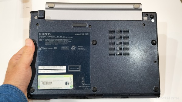 2002/平成14/SONY/PCG-4C1N/VAIO TypeT/ビジネスパーソナルモデル