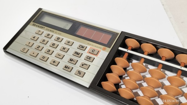 1984/昭和59/SHARP/ELSI MATE/EL-429/ソロカル/そろばん+計算機/太陽