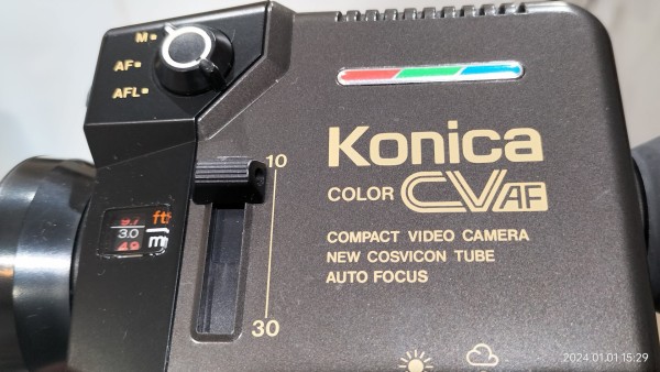 1985/昭和60/Konica/CV-600/当時世界最小のビデオカメラ/デッキ別