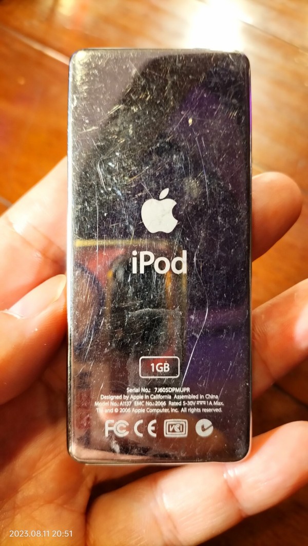 2006/平成18/Apple/iPod nano/第1世代/1GB/クリックホイール