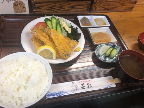 御宿町にある 石松 さんのサクサクアジフライ 房総の不動産会社 エンゼル不動産房総店リゾート日記