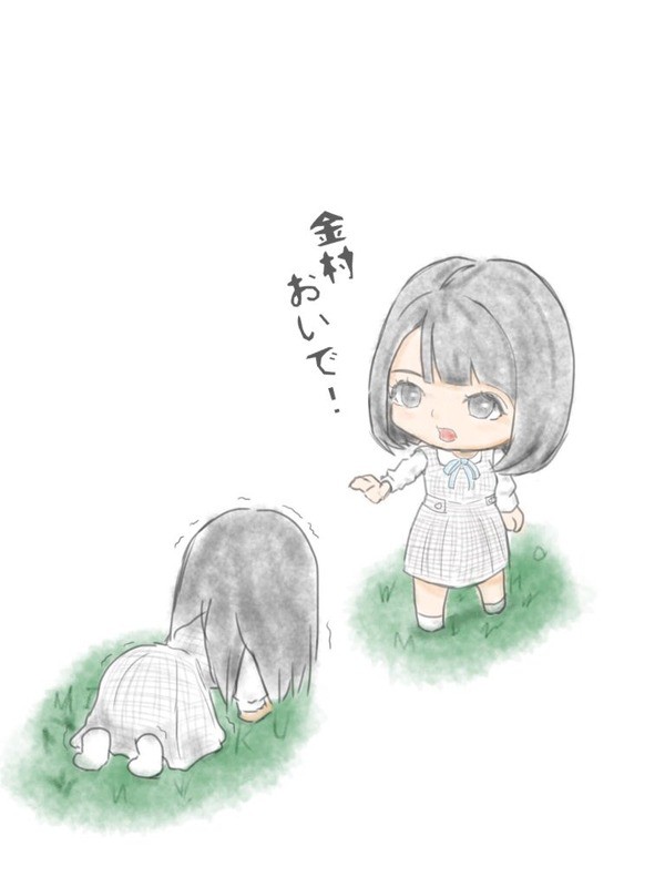 金村おいで のイラストが可愛い過ぎてヤバいｗｗｗｗｗｗｗ 日向坂46で恋したい