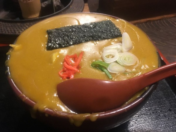 東青梅駅近く 根岸屋 でカレーうどん丼 中野日記