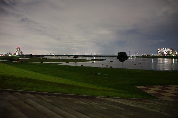 台風の雨がやんだ後もさらに増水した淀川河川公園 10日夜 の写真と水位の変化 枚方フォト 枚方つーしん